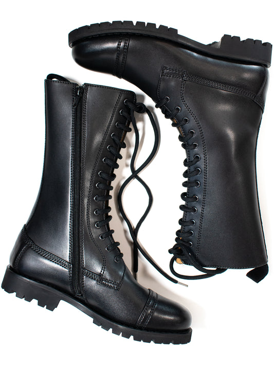 Goodyear Welt 14 Eye Boots | Vegan Goodyear