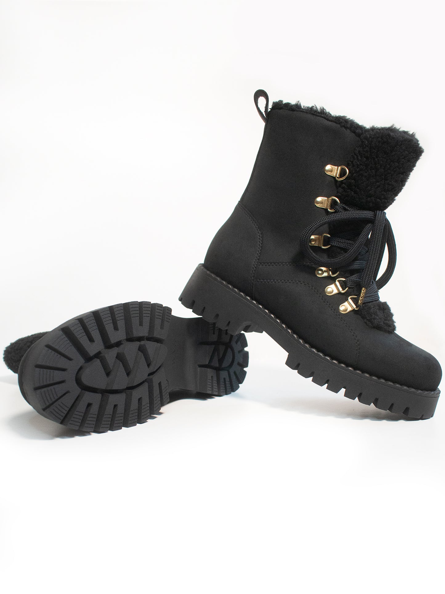 Recycled Vegan Shearling Boots