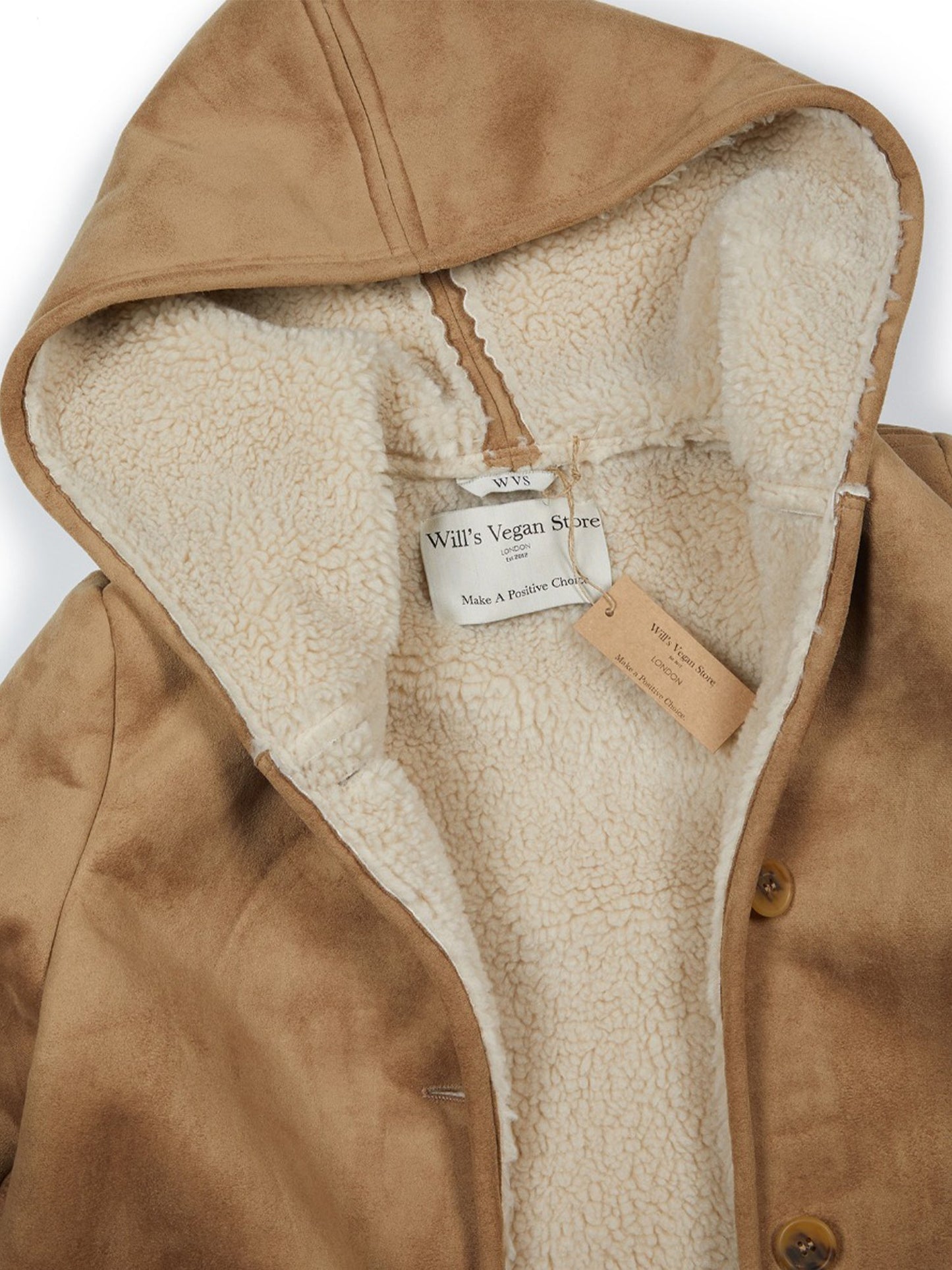 Vegan Women's Recycled Vegan Shearling Coat | Will's Vegan Store