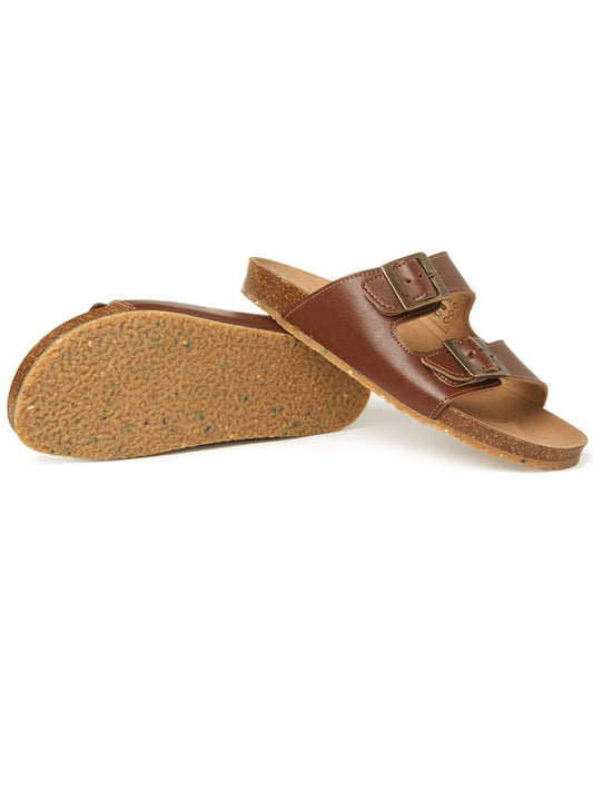 Two Strap Footbed Sandals | Vegan Sandals