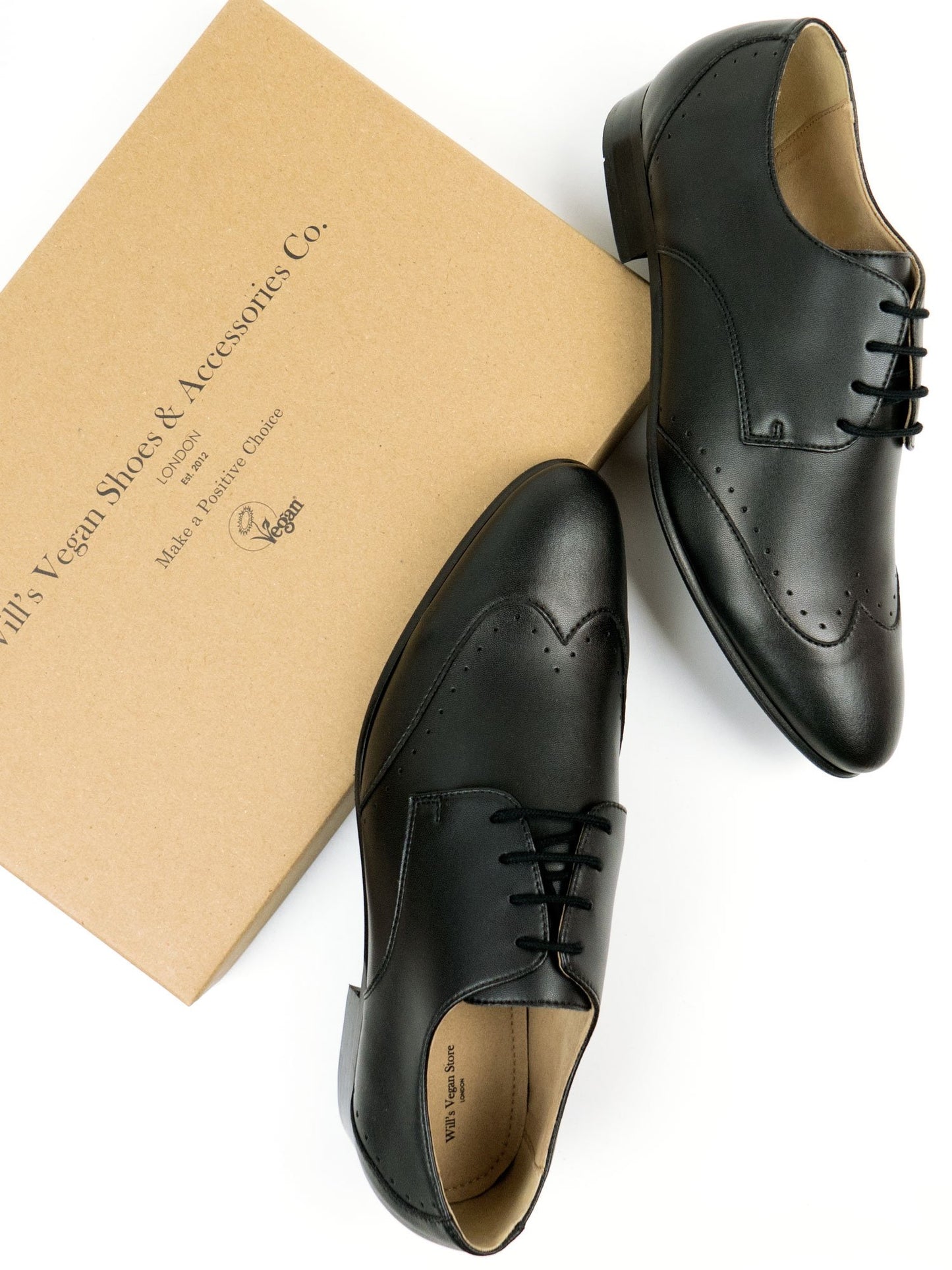 Vegan Men's Slim Sole Brogues | Will's Vegan Store