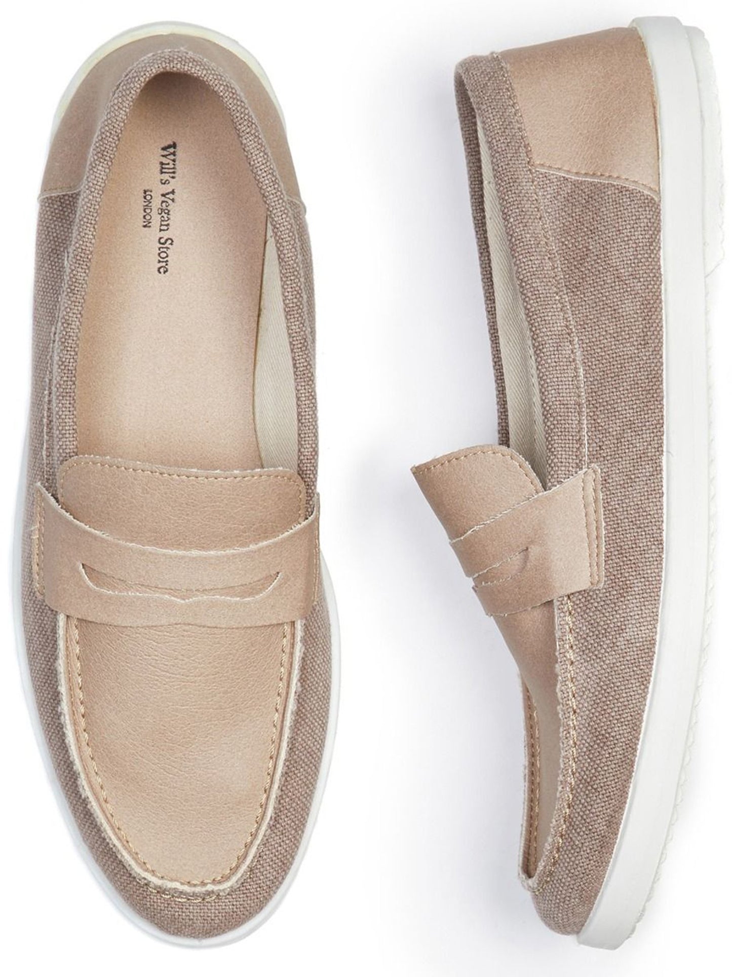 Vegan Men's Recycled Espadrille Penny Loafers | Will's Vegan Store