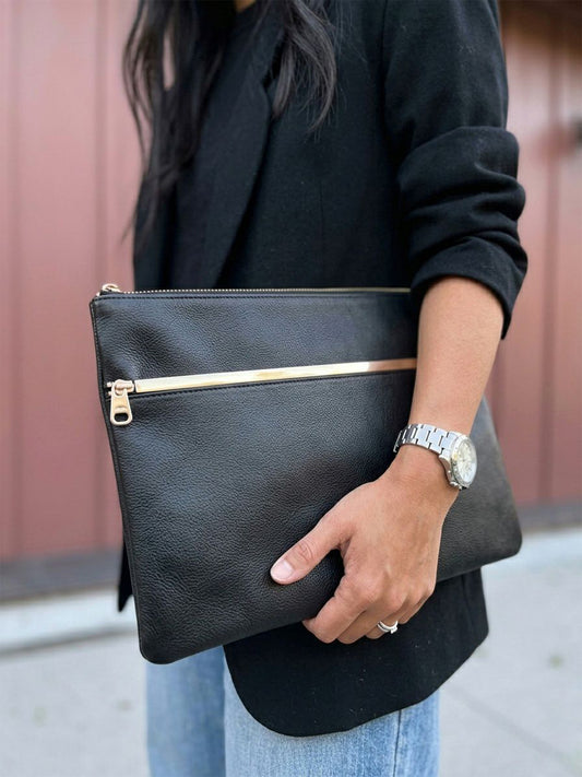 Bolsa plana esencial grande 