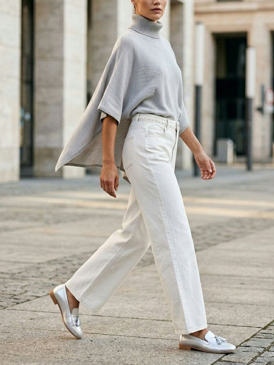 Poncho de punto reciclado 