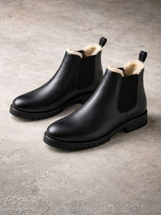 Luxe Insulated Deep Tread Chelsea Boots