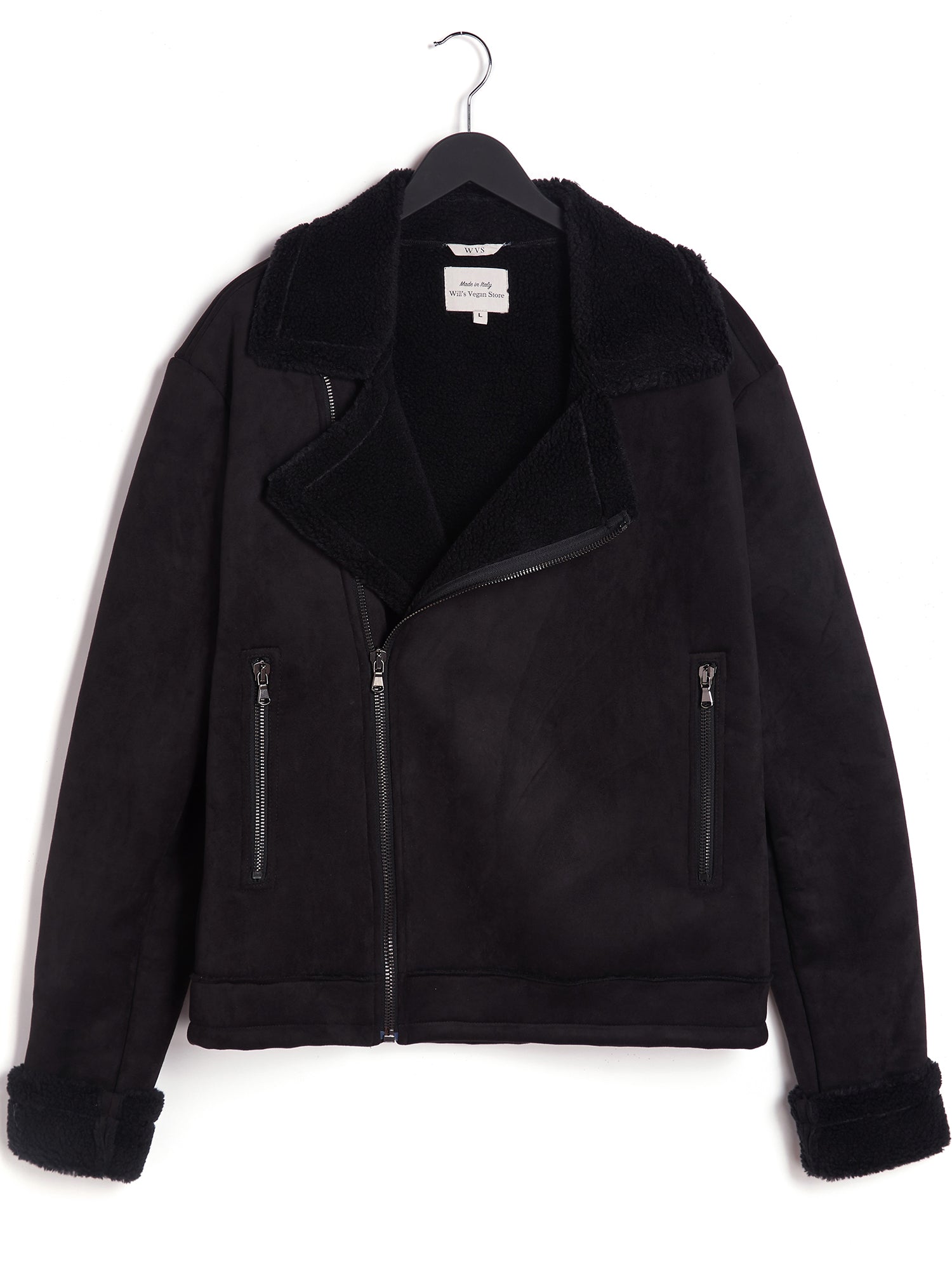 Men's Recycled Vegan Shearling Aviator | Will's Vegan Store