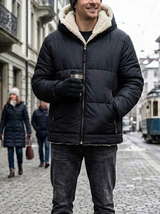 Recycled Vegan Shearling Puffer