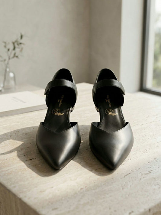 Zapatos planos con punta 