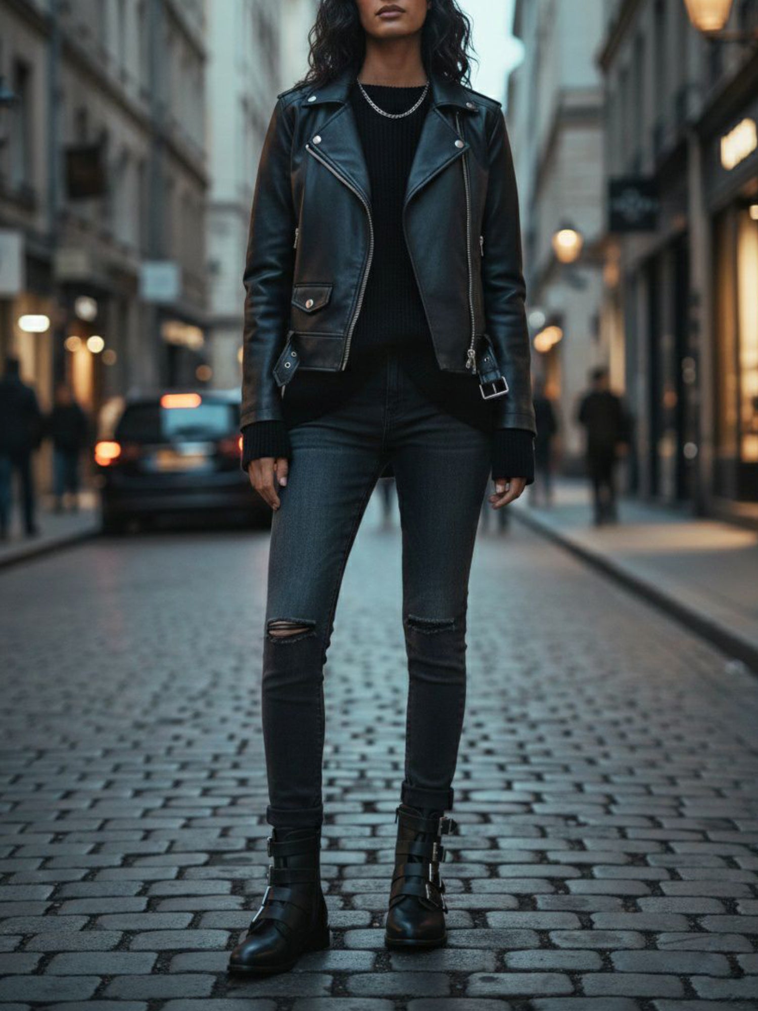 Women's 4 Strap Biker Boots | Vegan Boots | Will's Vegan Shoes