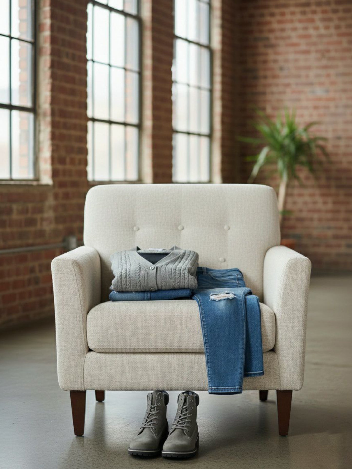 Chunky Button Up Knitted Cardigan