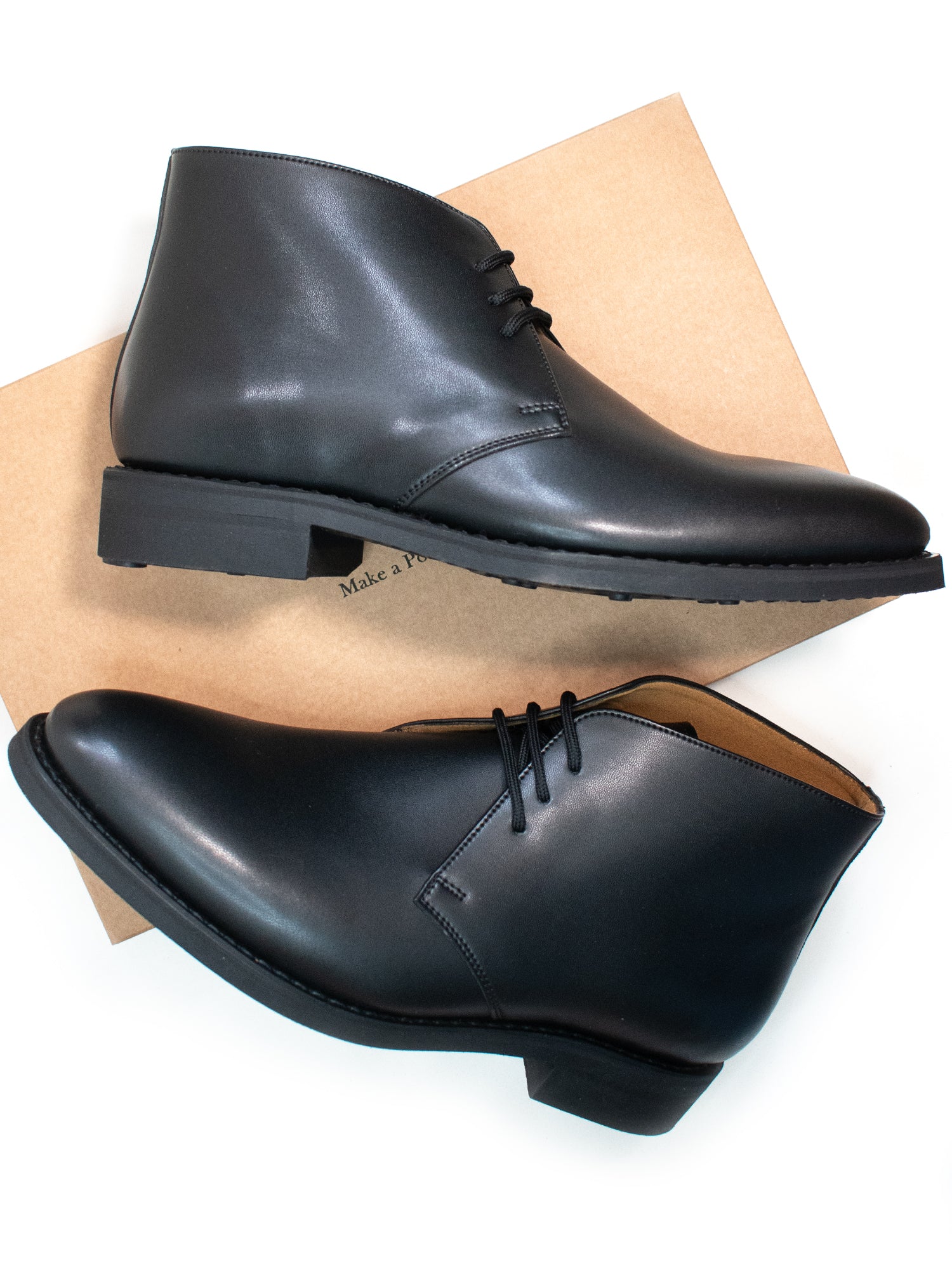 mens black chukka dress boots Dr. Comfort Ruk Black 10