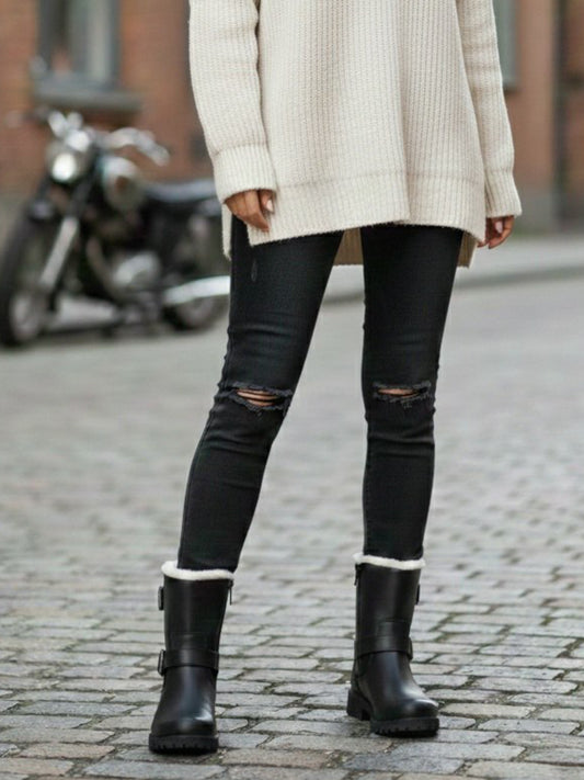 Insulated Biker Boots