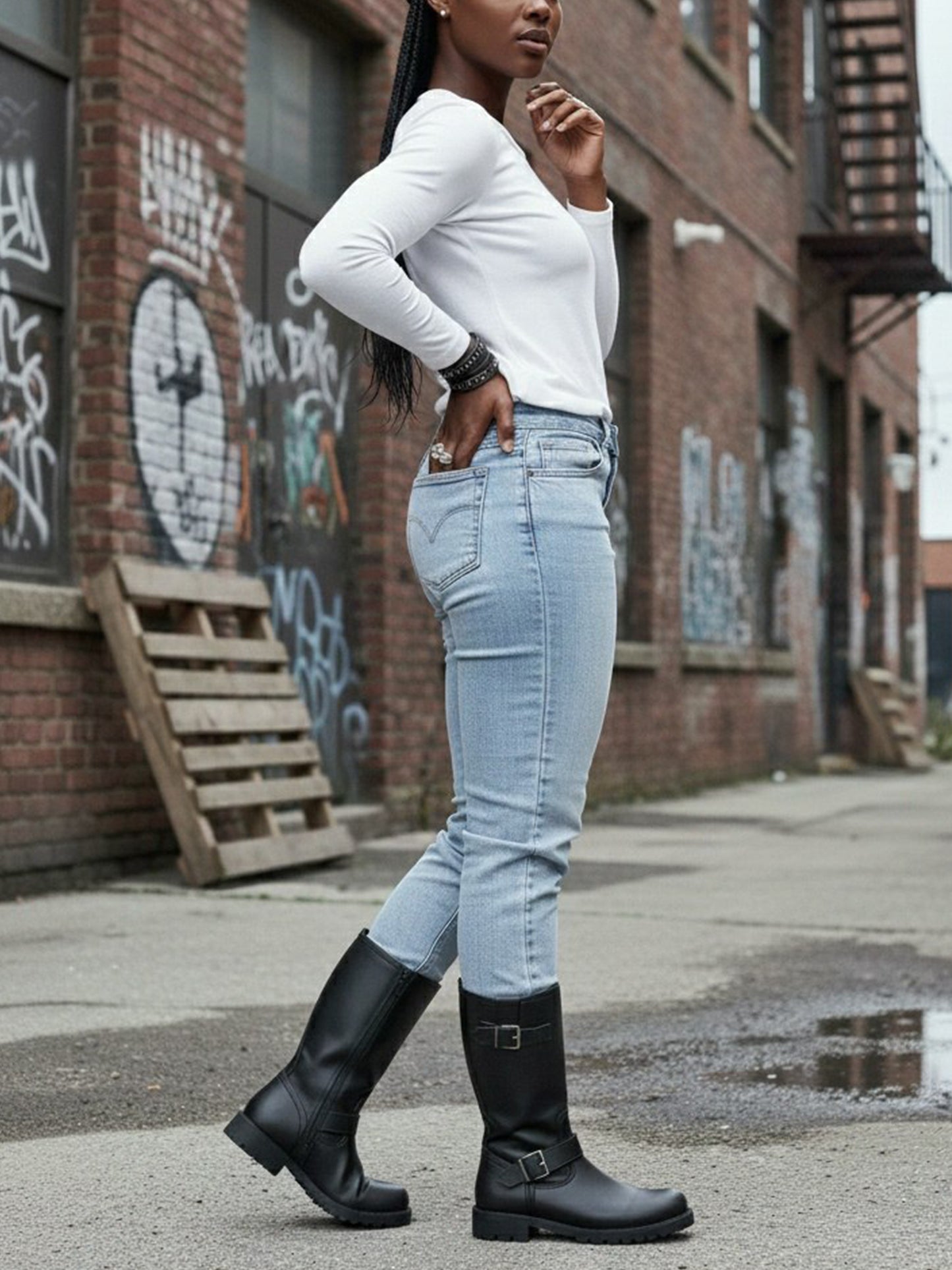 Mid-Length Moto Boots