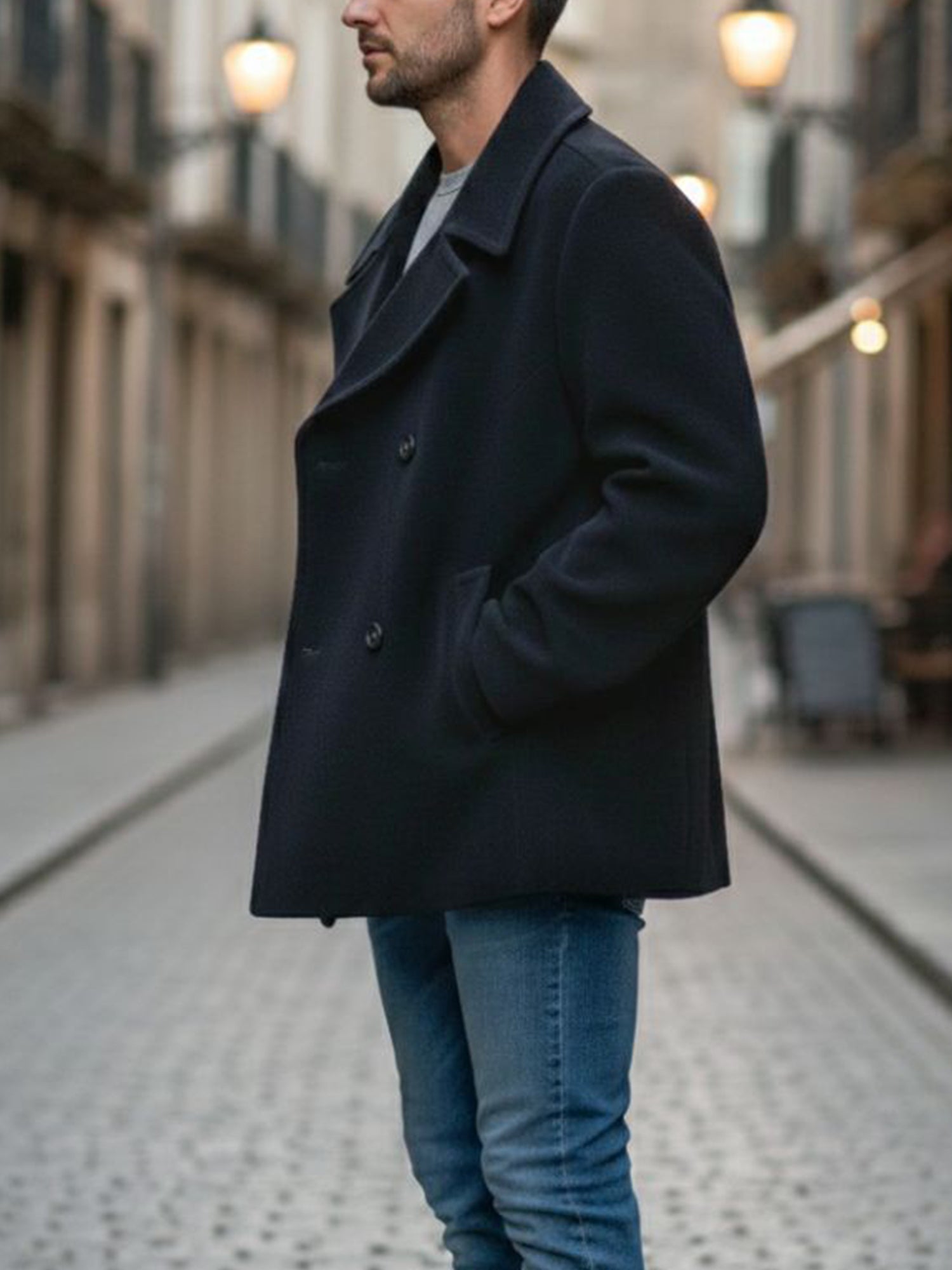 Vegan Men's Pea Coat | Will's Vegan Shoes
