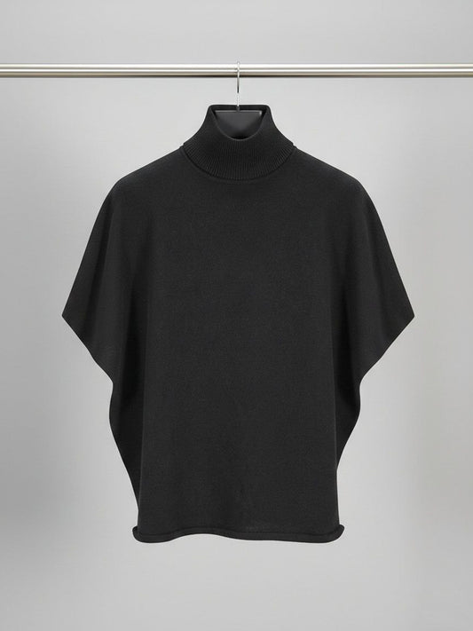 Poncho de punto reciclado 