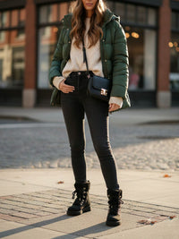 Botas de piel de oveja vegana reciclada 