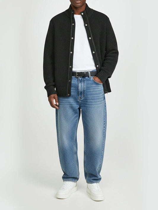 Recycled Waffle Cardigan