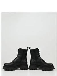 Track Sole 8-Eye Lace Up Boots