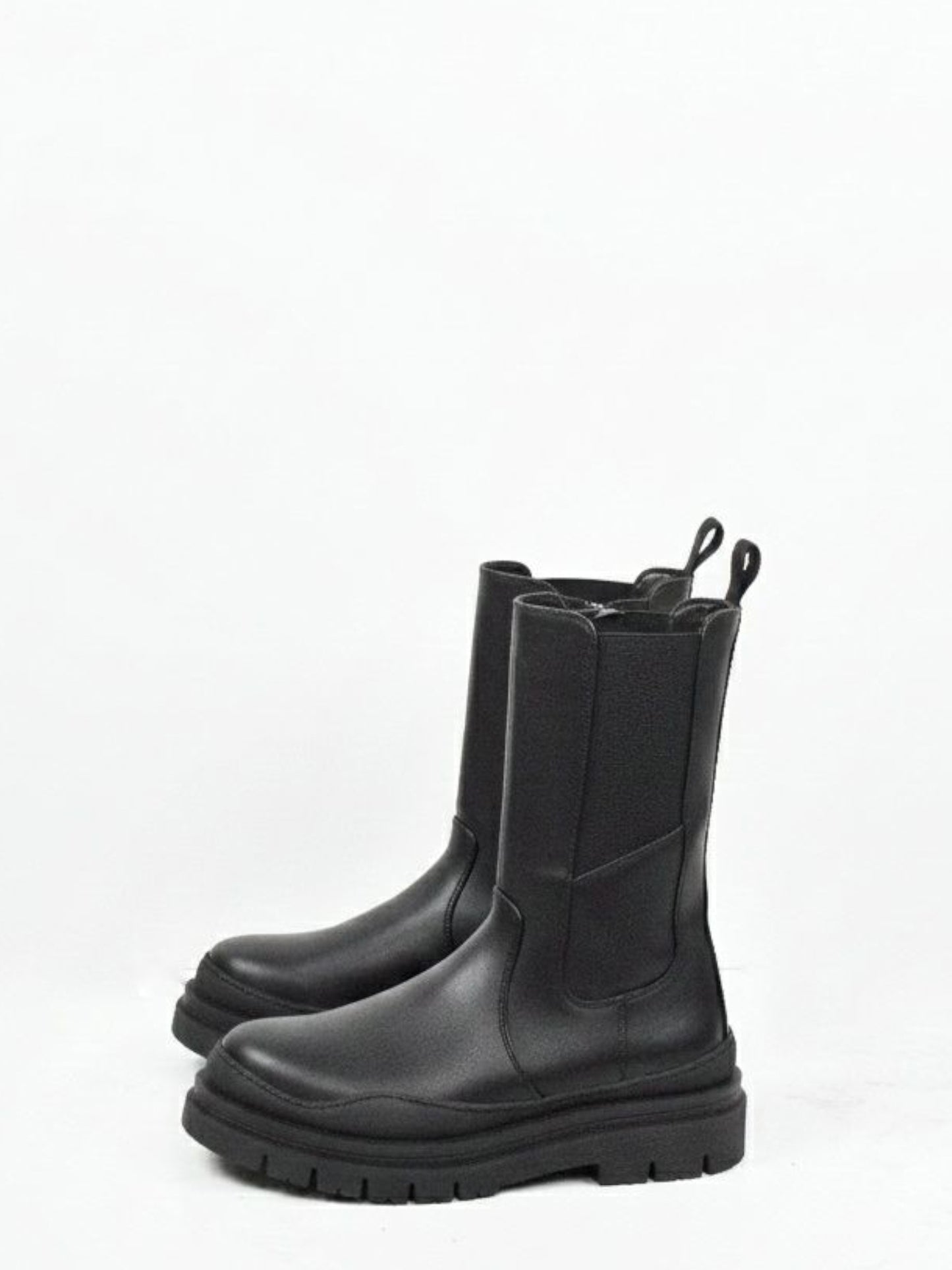 Track Sole Chelsea Mid-Height Boots