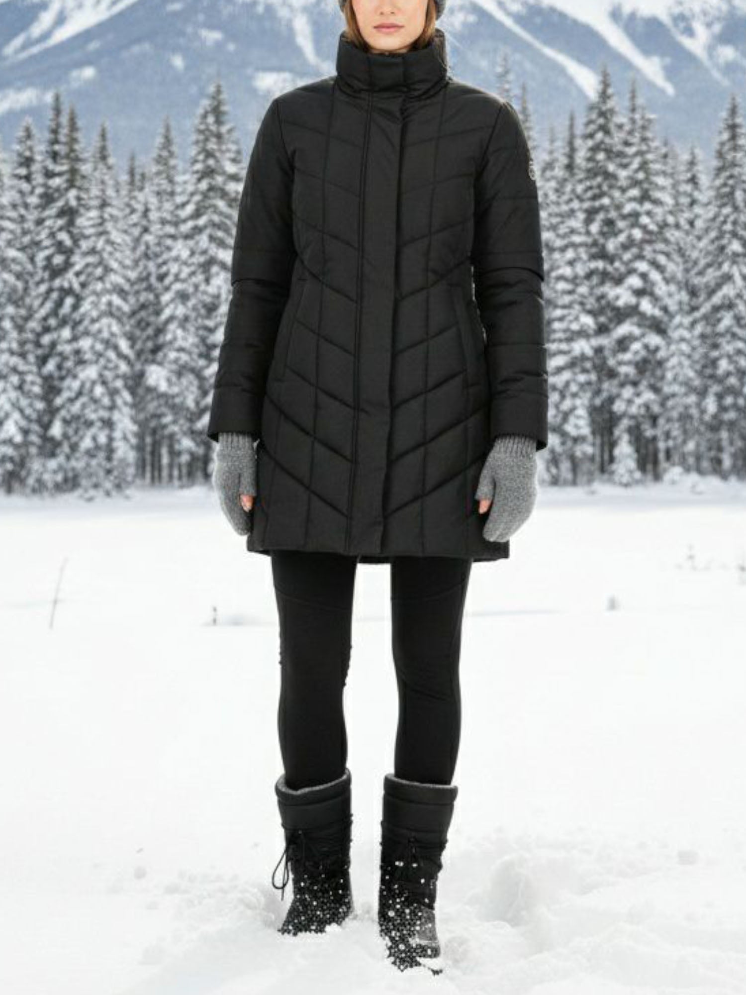 Vegan Women's WVSport Quilted Snow Boots | Will's Vegan Shoes