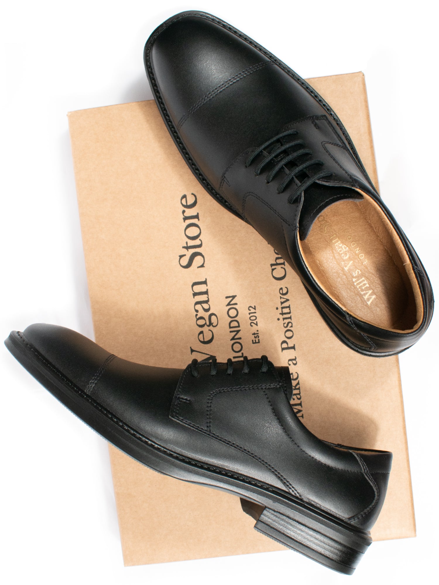 Vegan Women's Waterproof Derbys | Will's Vegan Store, Black / US 8