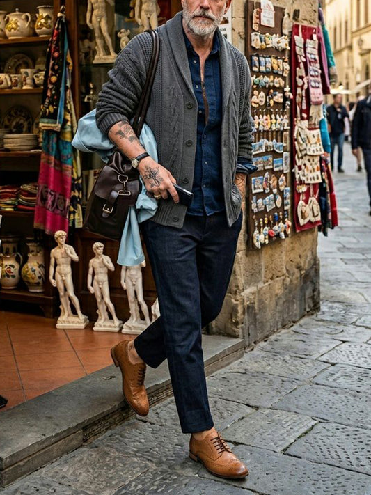 Zapatos Oxford estilo brogue City Wingtip 