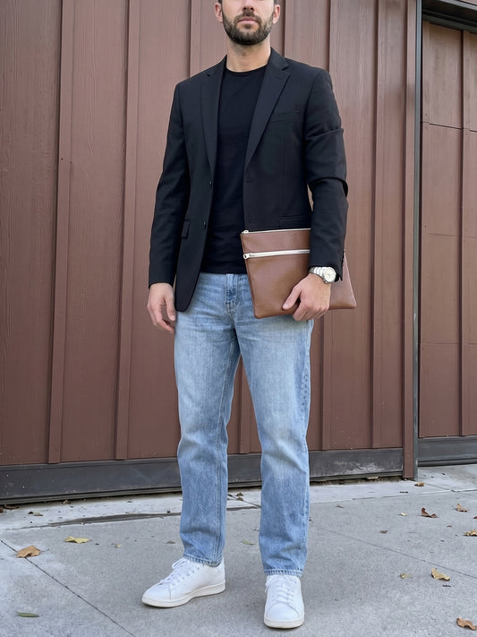 Bolsa plana esencial grande 