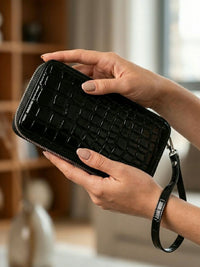Cartera grande con cremallera 