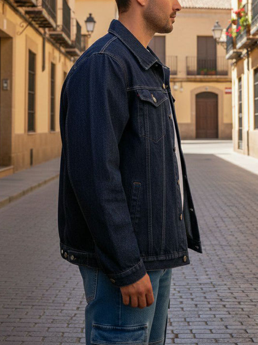 Recycled Denim Jacket | Vegan Coats & Jackets