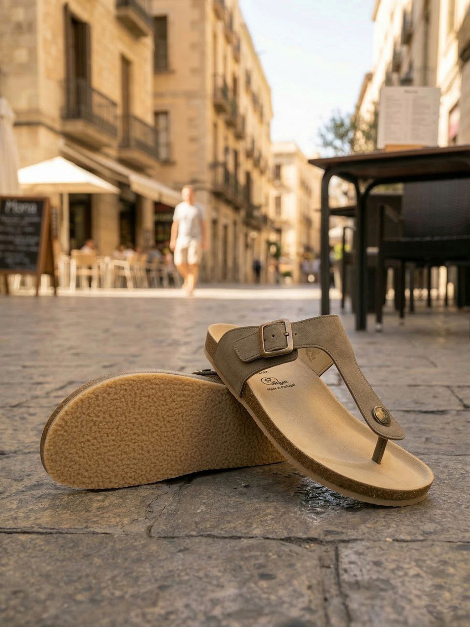 Toe Peg Footbed Sandals