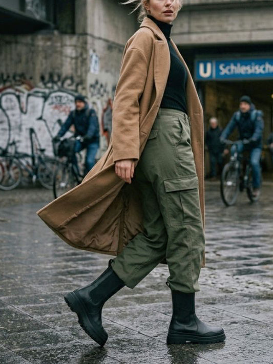 Botas Chelsea de altura media con suela Track 