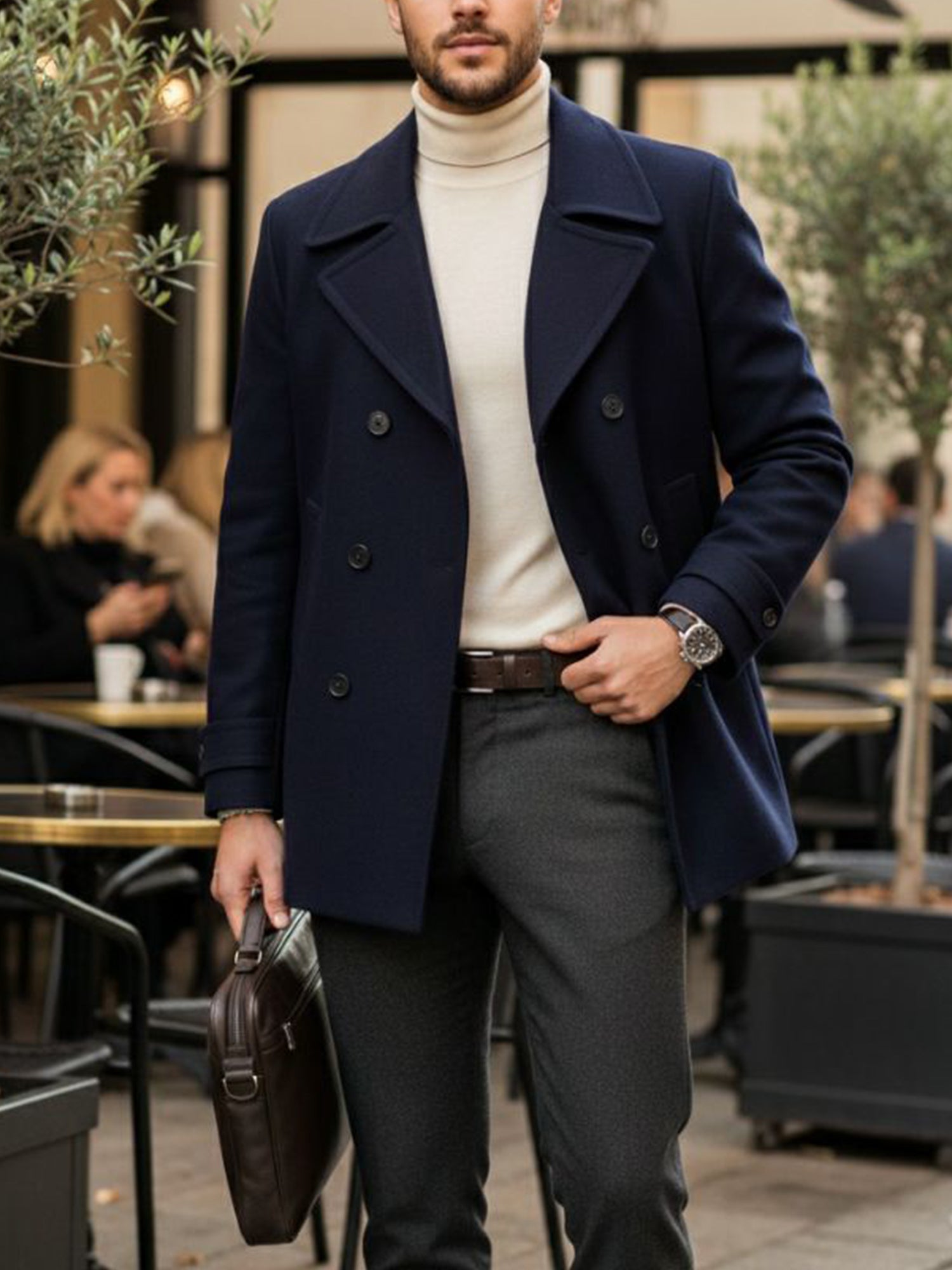 Vegan Men's Pea Coat | Will's Vegan Shoes