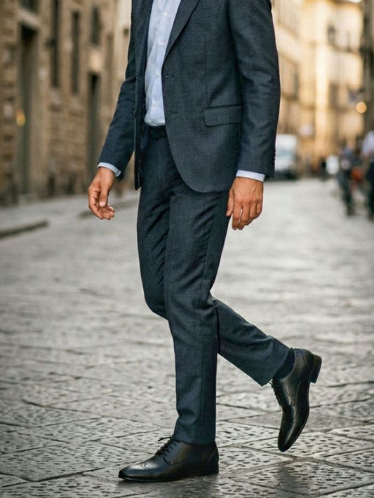 Zapatos brogue de suela delgada 
