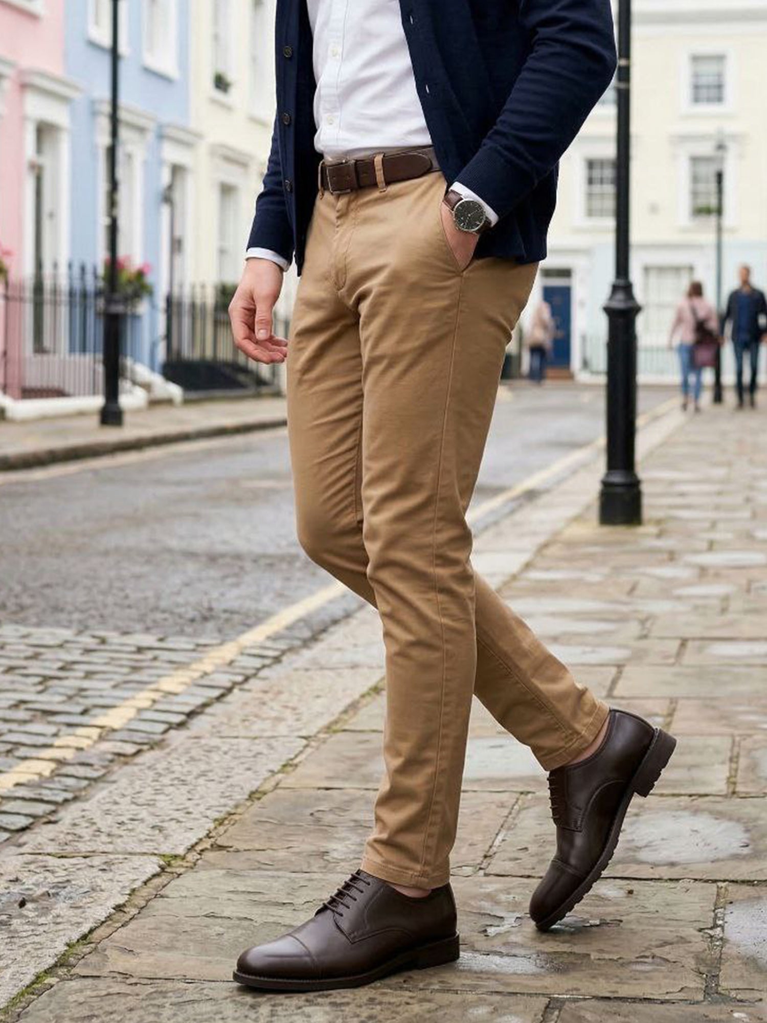 Vegan Men's Goodyear Welt Derbys | Will's Vegan Store, Tan / US 9