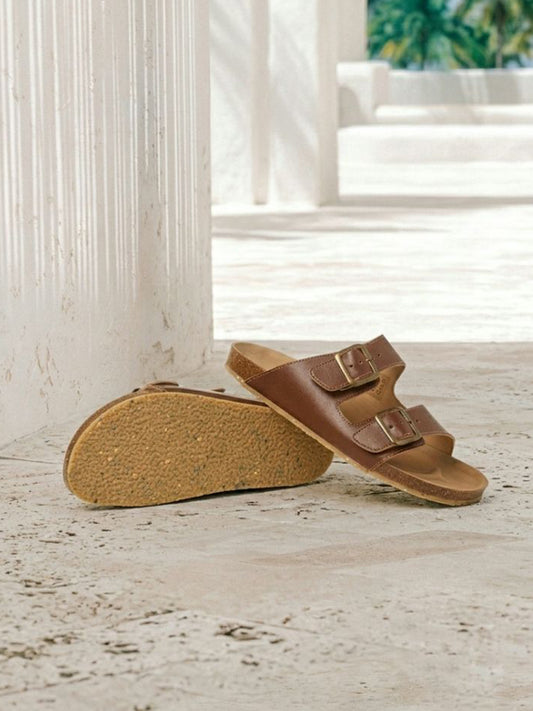 Two Strap Footbed Sandals