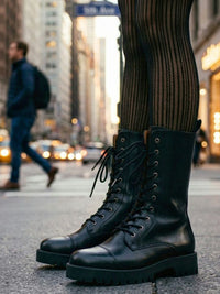 Track Sole 10 Eye Boots