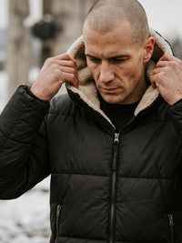 Recycled Vegan Shearling Puffer