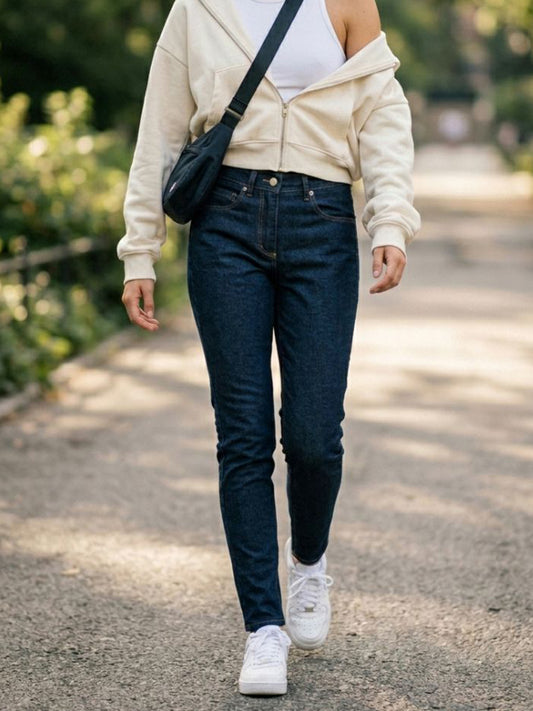 Classic Straight Leg Recycled Denim Jeans