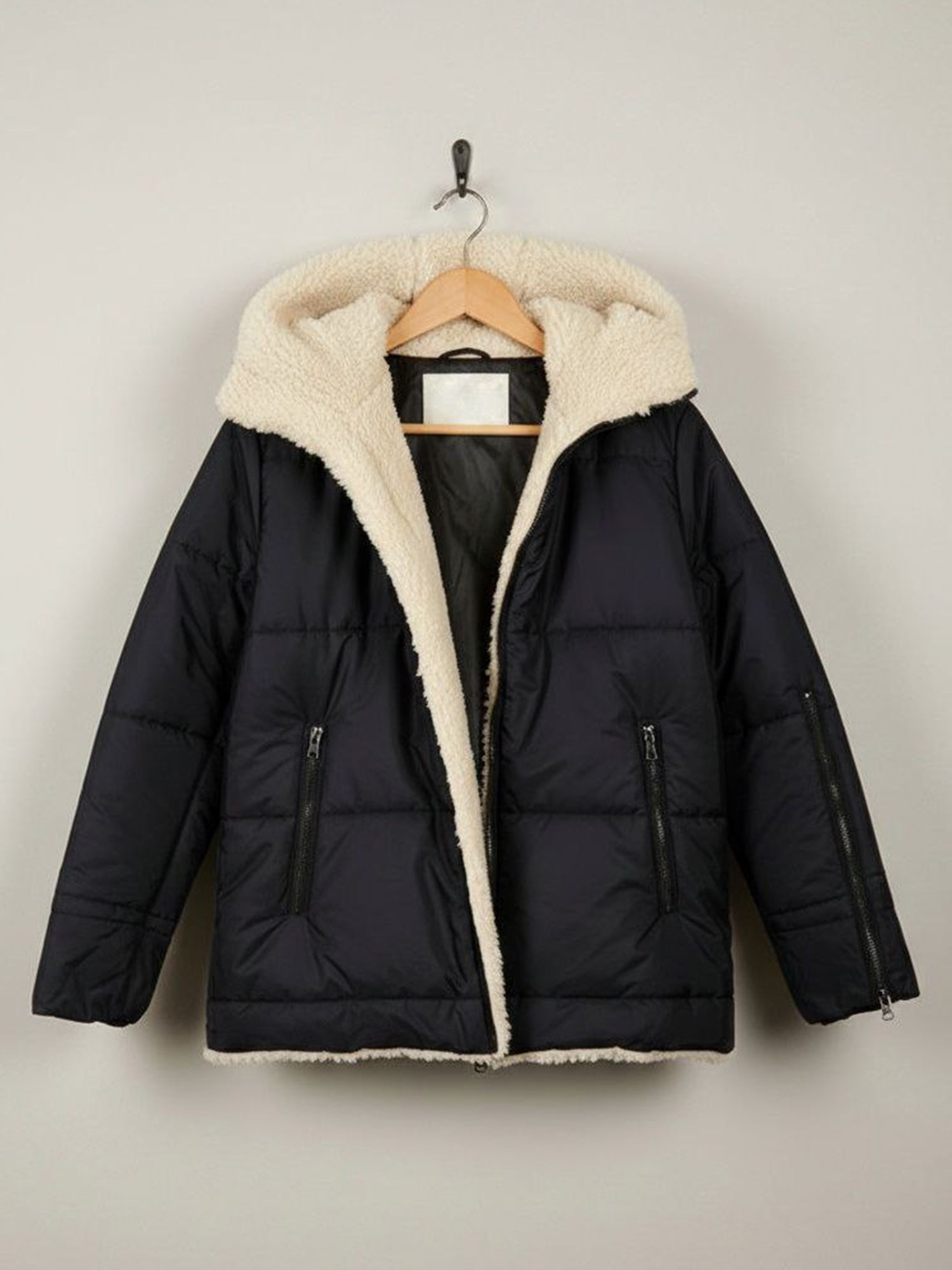Recycled Vegan Shearling Puffer