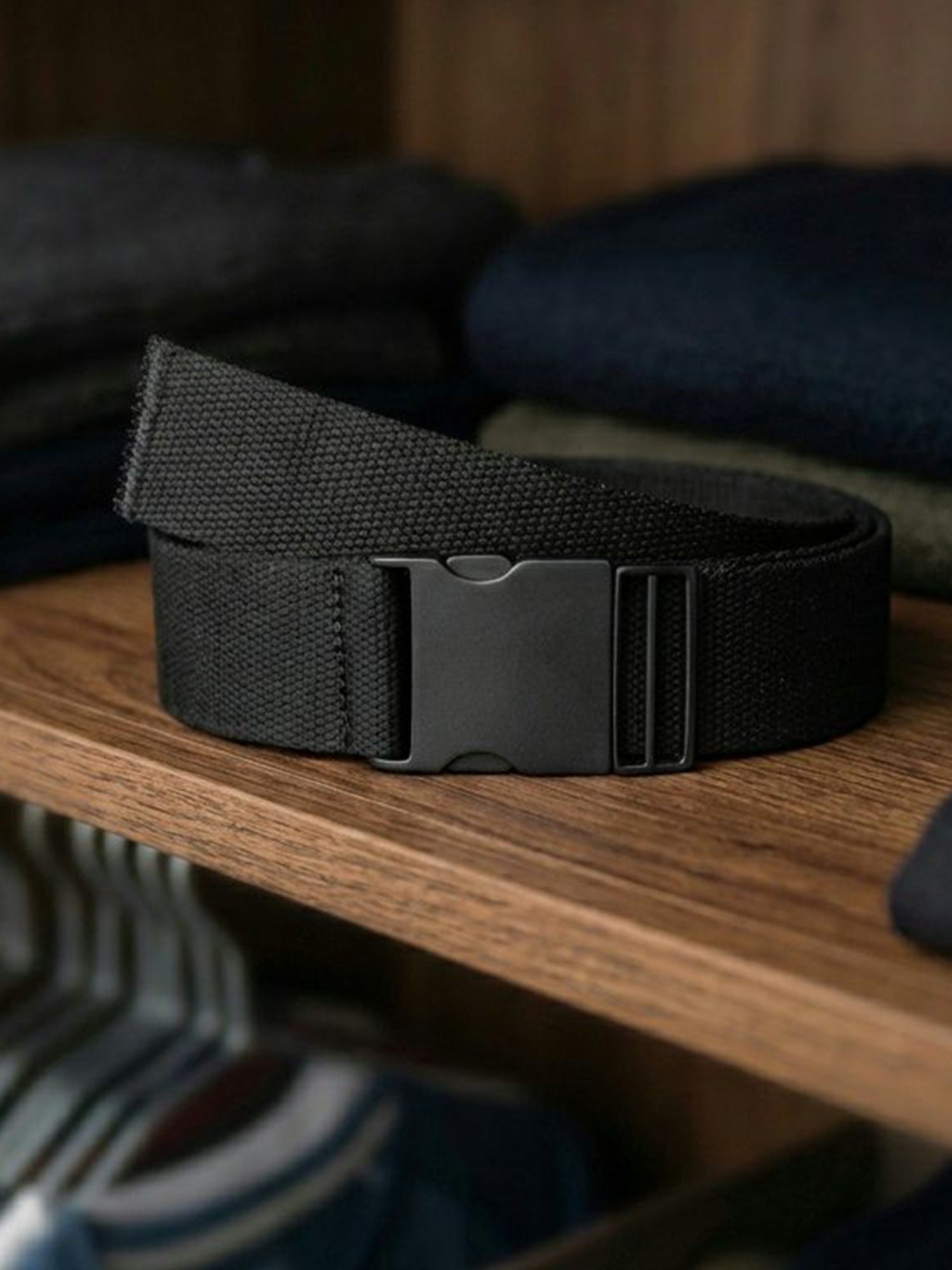 Vegan Men's 4cm Tencel & Metal Clip Belt | Will's Vegan Shoes