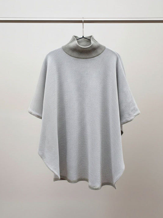 Recycled Knit Poncho | Vegan Knitwear