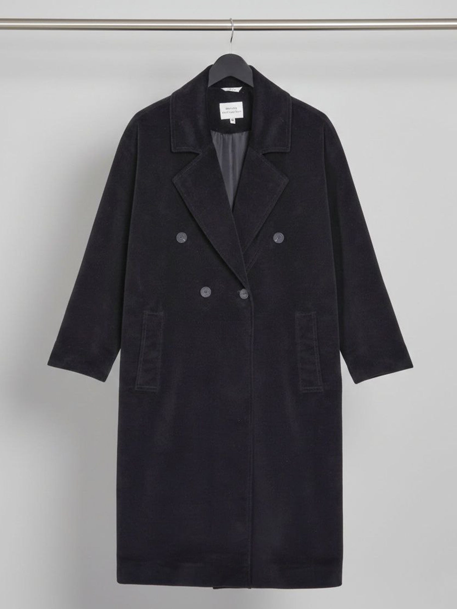 Double Breasted Vegan Wool Coat