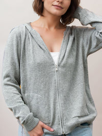 Sudadera con capucha de punto reciclado 