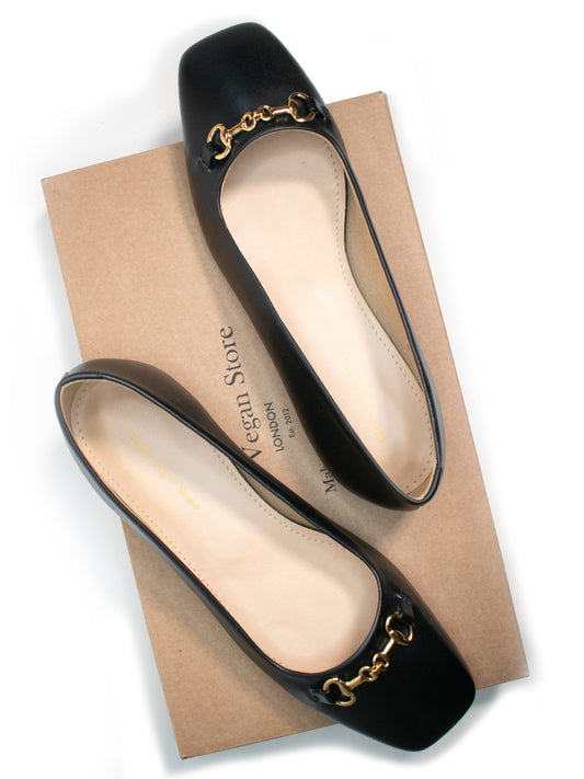 Bailarinas con punta cuadrada | Zapatos veganos para mujer
