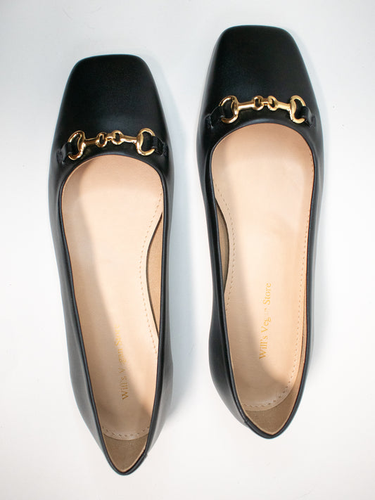 Bailarinas con punta cuadrada | Zapatos veganos para mujer