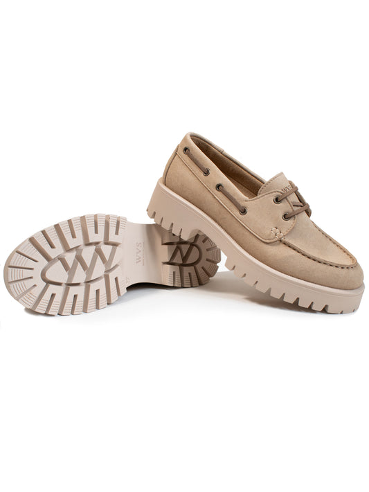 Track Sole Vegan Suede Loafers | Vegan Loafers