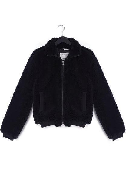 Recycled Zip Up Teddy Jacket