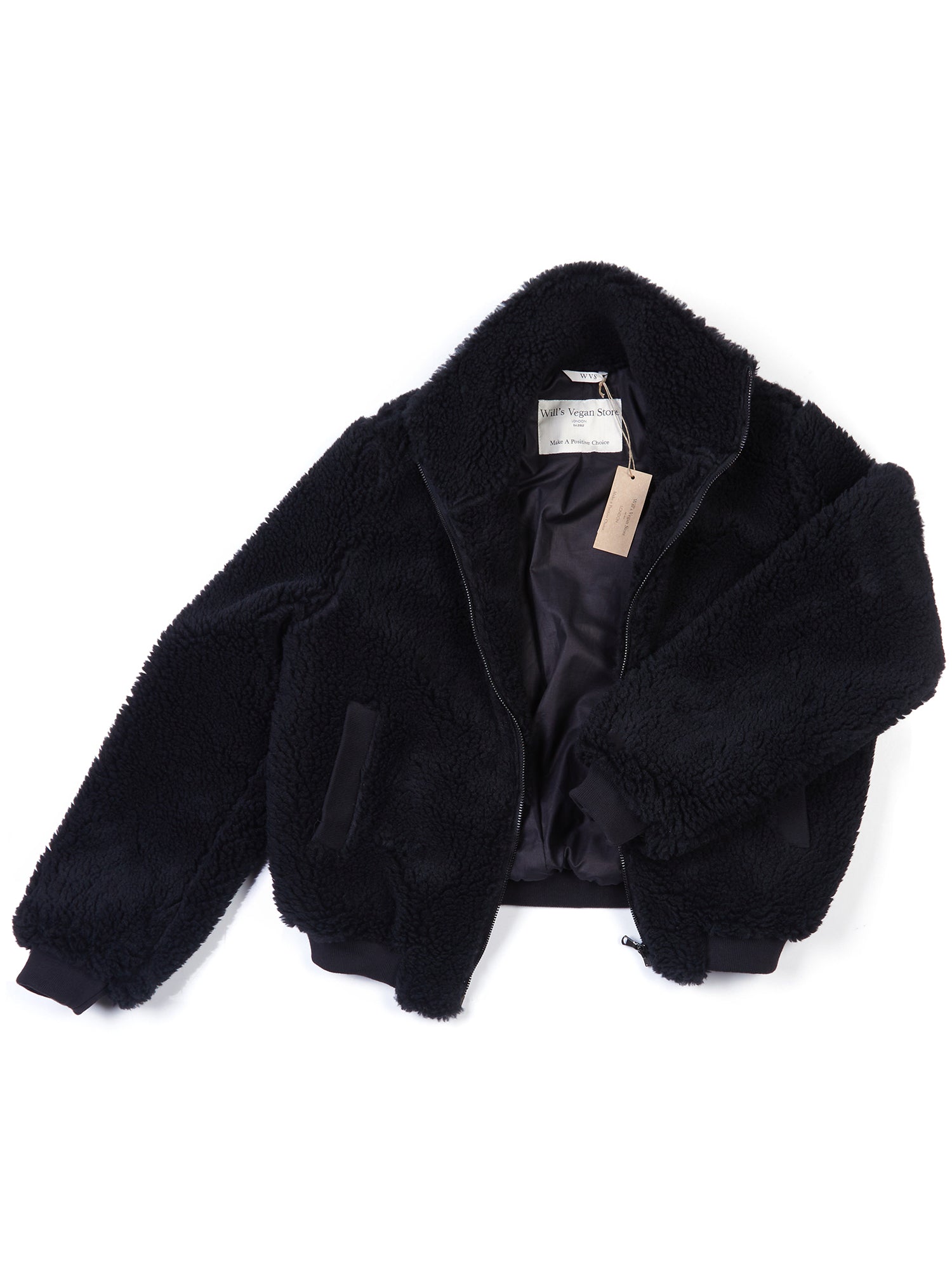 Recycled Zip Up Teddy Jacket Will s Vegan Store