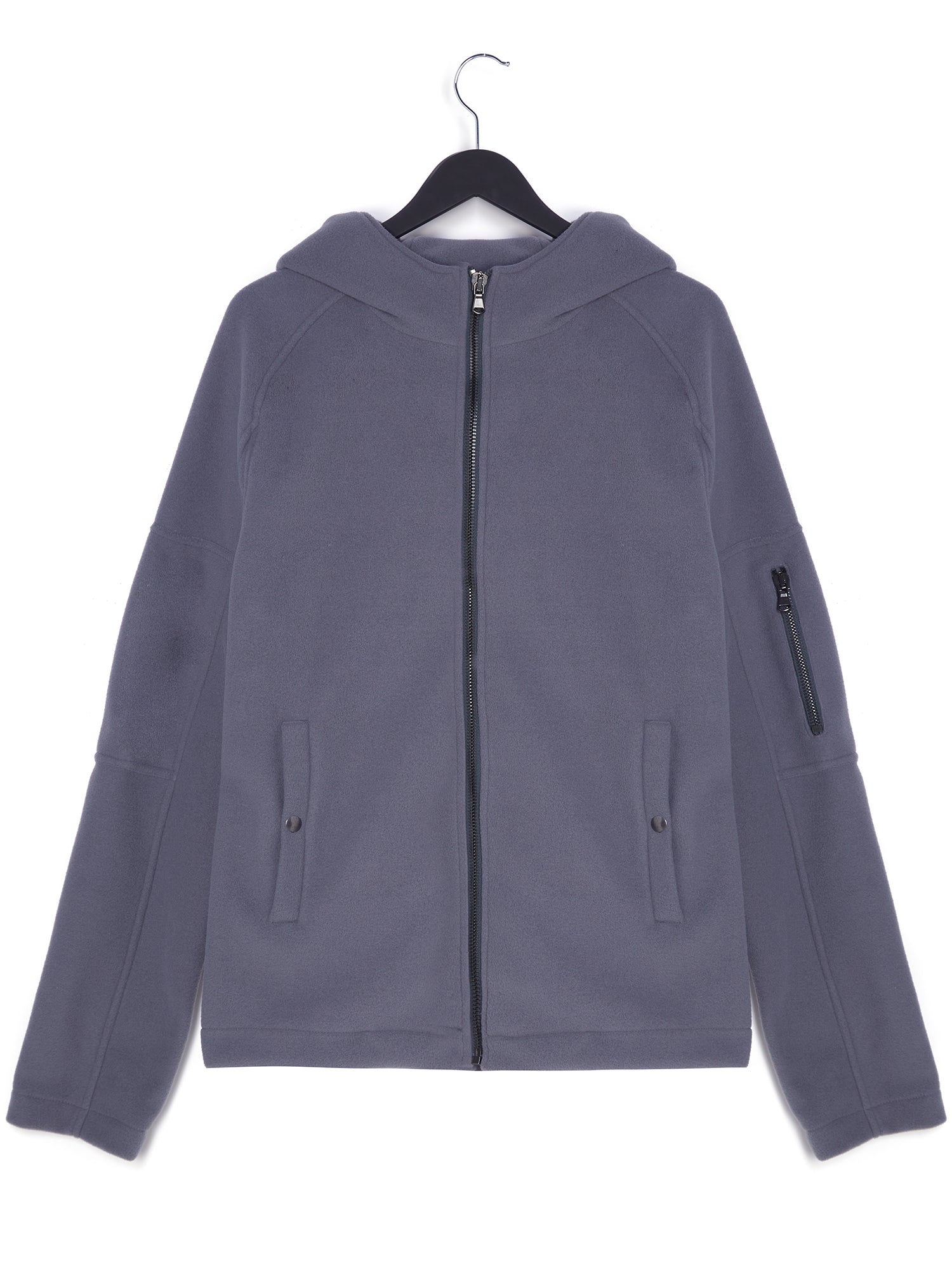 Recycled Zip Through Hooded Fleece