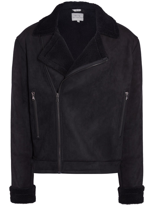Aviador de piel de oveja vegana reciclada | Vegan Leather Jackets